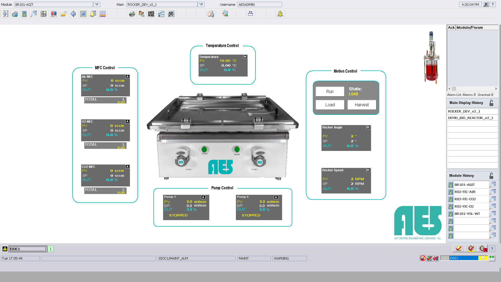 AES Rocker System Software